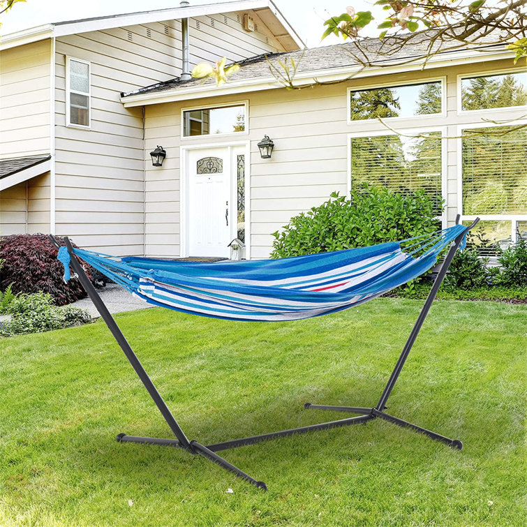 Wipin Double Spreader Bar Hammock with Stand Wayfair.co.uk